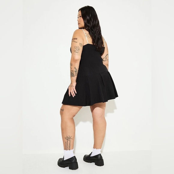 Torrid Lovesick Drop-Waist Coquette Black Dress - Picture 4 of 15